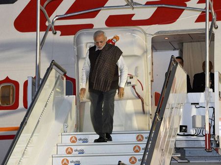PM Narendra Modi arrives in Hannover to seek investment