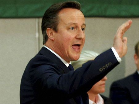 UK election: Cameron set to return as PM, to meet Queen today