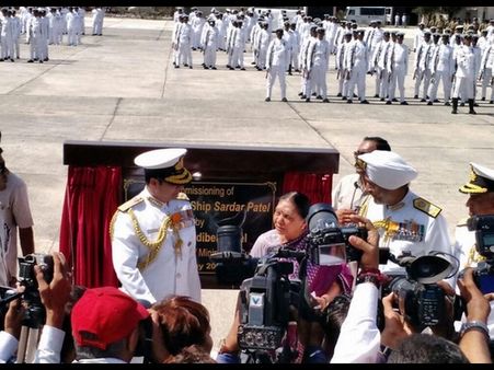 INS Sardar Patel commissioned; boost to naval vigil in Gujarat coast