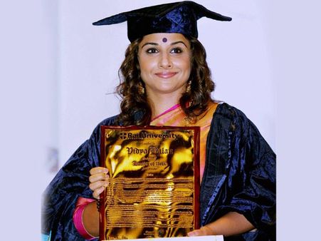Pics: Bollywood actress Vidya Balan conferred with honorary doctorate