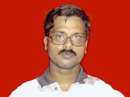 Maoist leader Sabyasachi Panda learning computers in jail