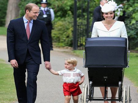Royal Pics: Princess Charlotte christened but big brother Prince George steals the show