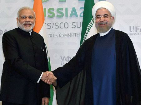 Modi meets Iranian president