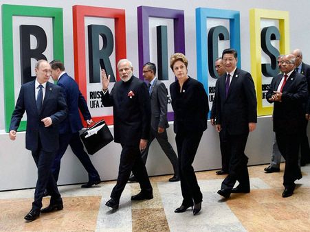 Modi arrives at BRICS summit