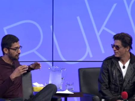 Watch: When Sundar Pichai, new google CEO, offered Shah Rukh Khan to swap careers