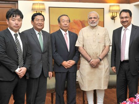 Toyota Motor Chairman meets Prime Minister Narendra Modi
