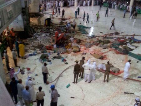 Pics: 2 Indians among 107 killed in Mecca masjid crane collapse
