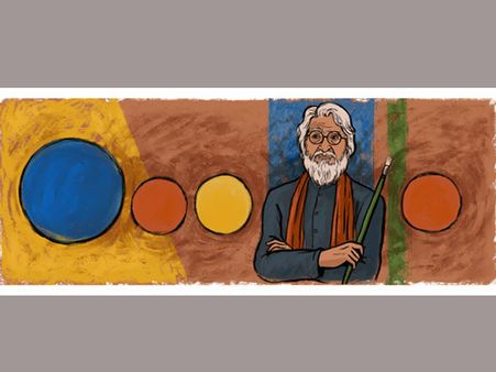 Goggle doodle celebrates 100th birthday of renowned Indian artist M.F Husain
