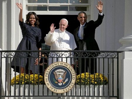 I come from immigrant family, Pope Francis tells US President Barack Obama