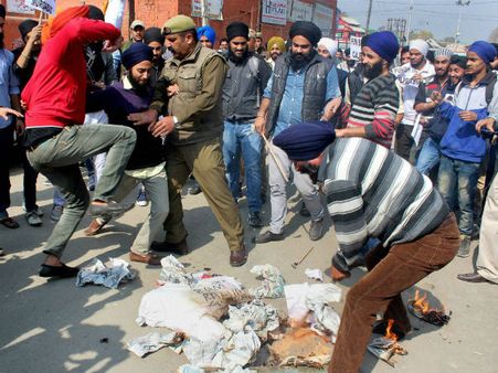 Punjab: Sikhs protests continue; 3 held for desecration of holy book
