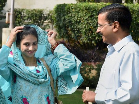 When Geeta met Delhi CM Arvind Kejriwal