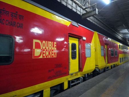 Railway Minister Suresh Prabhu flags off 1st double-decker Goa-Mumbai Shatabdi train
