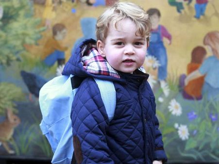 First day at nursery for Britain's Prince George