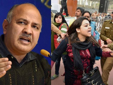 BJP slams Sisodia for blamimg it, Delhi police for ink attack