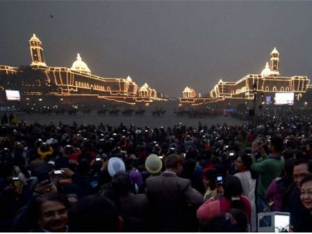 Beautiful pics of Beating Retreat ceremony that marks the end of R-Day celebrations