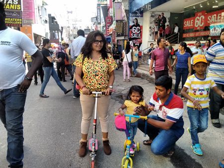 (PICS) Bengaluru: Commercial Street turns into Happy Street! No vehicles till 2 pm today