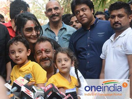 In Pics: What all 'free bird' Sanjay Dutt said after coming out from Yerwada jail