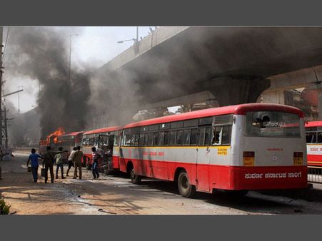 EPF protests: We did not vandalise B'luru city swear garment workers