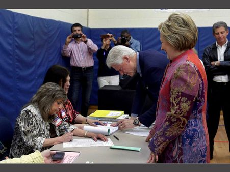 Hillary dons jacket by Indian designer, sends a subtle hint to Trump