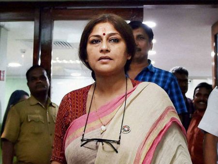 BJP protests outside Mamata's house over attack on Roopa Ganguly