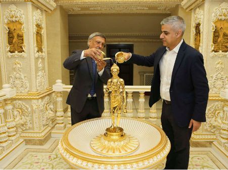 Pics: When London mayor Sadiq Khan paid a visit to temple