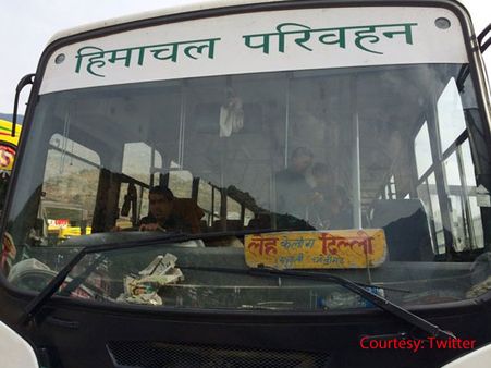 Bus service from Delhi to Leh restarts