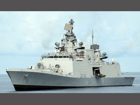 INS Satpura anchors at Hawaii for Exercise RIMPAC