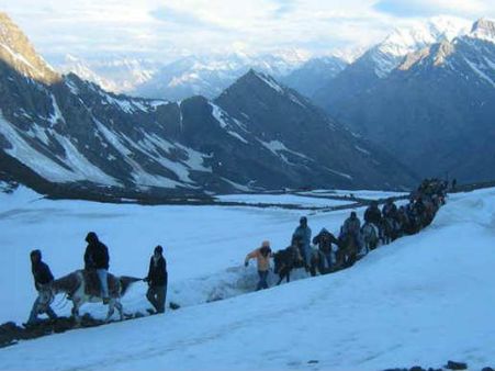 First batch of Mansarovar pilgrims arrive at Gala camp