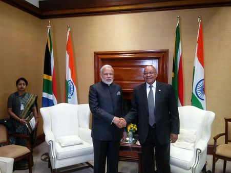 Narendra Modi and Jacob Zuma address Joint Press Meet