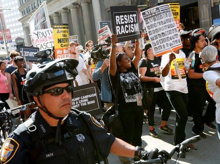 Eighteen protesters arrested at Republican Convention venue in Ohio