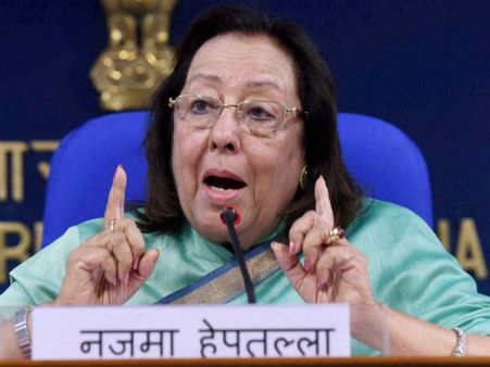Heptulla calls on PM, discusses development of Manipur