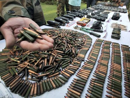 Army, police recover large cache of weapons in Rajouri