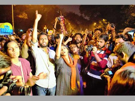 (In Pics) JNU protest over missing student-Najeeb Ahmed