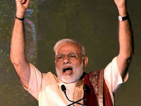 Pics: PM Narendra Modi attends Dussehra celebrations in Lucknow