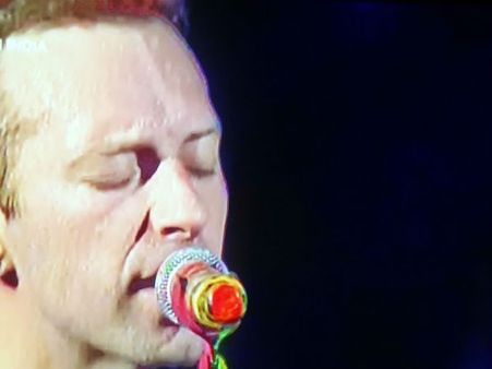 Chris Martin steals the show by singing 