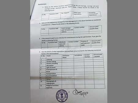 Explain daughter's wedding expenditure- IT to Janardhana Reddy