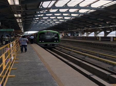 Metro trial run begins in South Bengaluru
