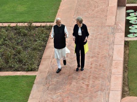 In Pics: Theresa May's India visit