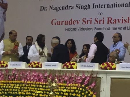 International peace prize for Sri Sri Ravishankar