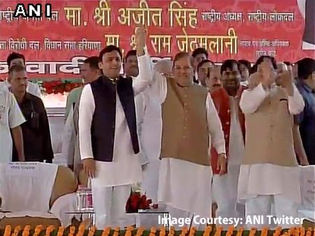 More Pari'war' at SP's function as uncle, nephew lock horns