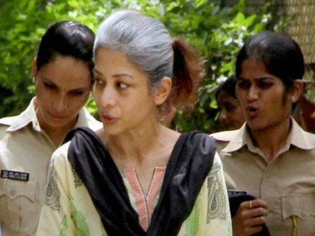 Indrani out of jail, performs post-death rituals of her father