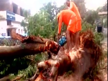 Cyclone Vardah kills two in Andhra