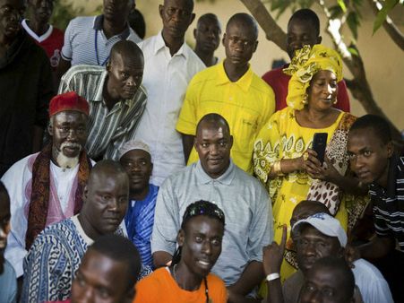Adama Barrow sworn in as Gambian president in Senegal