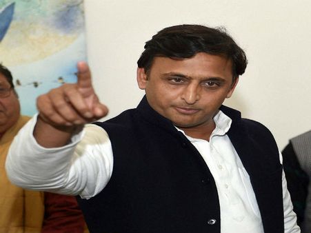 Akhilesh Yadav camp celebrates after EC allots it 'cycle' symbol