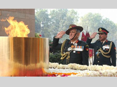 Army Chief on his first visit to J&K assured people of well being