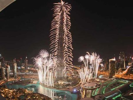 Burj Khalifa glows with tri-colour to mark India's Republic Day