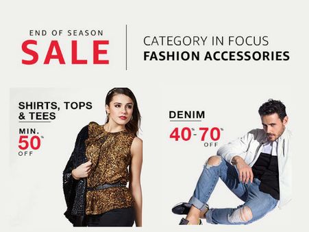 Amazon End Of Season Sale 2017! Get Upto 70% Cashback on All Fashion Apparels*