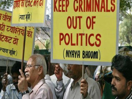 Can a candidate be disqualified from contesting polls at chargesheet stage?