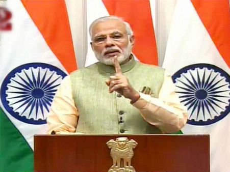 No 'Mitron' in Modi's New Year address