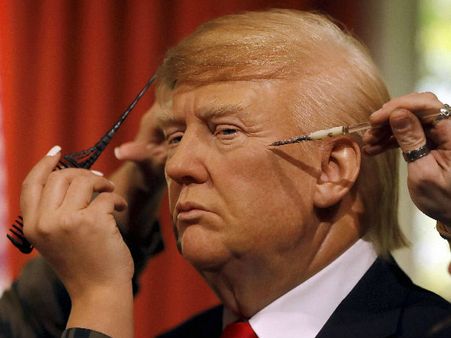 Donald Trump waxwork replaces Obama at Madame Tussauds